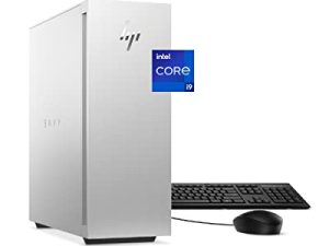 كمبيوتر HP Envy Desktop Bundle PC ، بطاقة رسومات NVIDIA GeForce RTX 3070 ، معالج Intel Core i9 من الجيل الثاني عشر ، 16 جيجابايت SDRAM ، 1 تيرابايت SSD ، نظام التشغيل Windows 11 Home OS ، Wi-Fi وبلوتوث (TE02-0042 ، 2022)