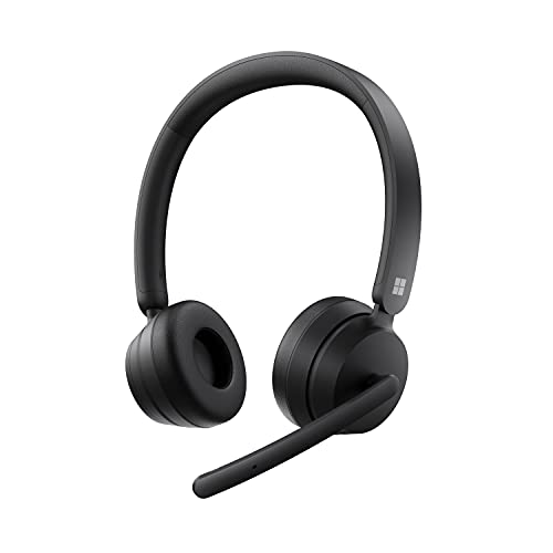 Microsoft Modern Wireless Headset - سماعة رأس لاسلكية ، سماعات رأس استريو مريحة على الأذن مع ميكروفون لإلغاء الضوضاء ، دونجل USB-A ، أدوات تحكم على الأذن ، كمبيوتر شخصي / Mac - معتمد لـ Microsoft Teams Microsoft Modern Wireless Headset - سماعة رأس لاسلكية ، سماعات رأس استريو مريحة على الأذن مع ميكروفون لإلغاء الضوضاء ، دونجل USB-A ، أدوات تحكم على الأذن ، كمبيوتر شخصي / Mac - معتمد لـ Microsoft Teams