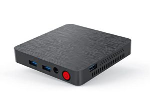 كمبيوتر صغير Beelink T4 Pro ، كمبيوتر صغير من Celeron N3350 يصل إلى 2.4 جيجاهرتز ، كمبيوتر مكتبي صغير 4 جيجابايت DDR + 64 جيجابايت ، كمبيوتر صغير يدعم منفذ HDMI مزدوج ، 4 USB 3.0 ، 2.4G + 5.8G WiFi ، BT4.0