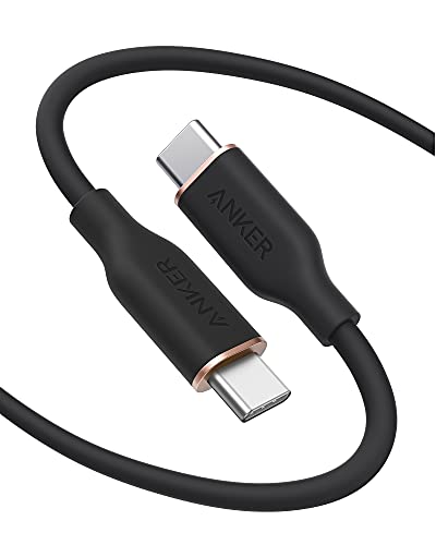 Anker USB-C to USB-C Cable، 643 Cable 100W 6ft، USB 2.0 Type C Charging Cable Fast Charge for MacBook Pro 2020، iPad Pro 2020، iPad Air 4، iPad Mini 6، Galaxy S21، Pixel، Switch (Midnight Black) Anker USB-C to USB-C Cable، 643 Cable 100W 6ft، USB 2.0 Type C Charging Cable Fast Charge for MacBook Pro 2020، iPad Pro 2020، iPad Air 4، iPad Mini 6، Galaxy S21، Pixel، Switch (Midnight Black)