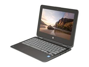HP Chromebook 11 x 360 2-IN-1 11.6 بوصة (1366x768) TOUCHSCREEN و Celeron Dual-Core N3350 و 32GB SSD و 4GB وبلوتوث وكاميرا ويب Chrome OS (رمادي) (تم تجديده)