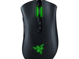 ماوس الألعاب Razer DeathAdder V2: مستشعر بصري 20K DPI - أسرع مفتاح للماوس في الألعاب - إضاءة Chroma RGB - 8 أزرار قابلة للبرمجة - مقابض جانبية مطاطية - أسود كلاسيكي