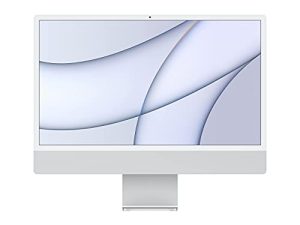2021 Apple iMac (24 بوصة ، شريحة Apple M1 مع وحدة معالجة مركزية 8 أنوية و 7 Core GPU ، 8GB RAM ، 256GB) - فضي (مجدد)
