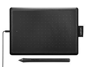 واحد من Wacom Small Graphics Drawing Tablet 8.3 x 5.7 بوصة ، محمول متعدد الاستخدامات للطلاب والمبدعين ، مضمن 2048 مريح للضغط ، متوافق مع Chromebook Mac و Windows
