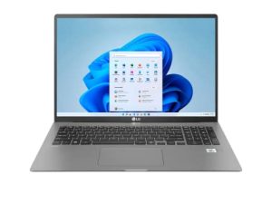 كمبيوتر محمول خفيف الوزن LG gram 17 بوصة ، منصة Intel® 12th Gen Core® i7 Evo ™ ، Windows 11 Home ، ذاكرة وصول عشوائي 16 جيجا بايت ، 512 جيجا بايت SSD ، رمادي