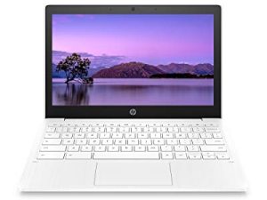 لاب توب HP Chromebook 11 بوصة - عمر بطارية يصل إلى 15 ساعة - MediaTek - MT8183 - 4 جيجا بايت رام - 32 جيجا بايت eMMC - شاشة 11.6 بوصة عالية الدقة - مع نظام التشغيل Chrome OS ™ - (11a-na0021nr ، موديل 2020 ، سنو وايت)