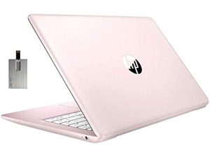 كمبيوتر محمول 2021 HP Stream 14 بوصة HD SVA ، معالج Intel Celeron N4000 ، ذاكرة وصول عشوائي 4 جيجابايت ، ذاكرة فلاش eMMC سعة 64 جيجابايت ، بطاقة رسومات Intel UHD 600 ، مكتب لمدة عام واحد ، بلوتوث ، نظام Win 10S ، وردي وردي ، بطاقة SnowBell USB بسعة 32 جيجابايت