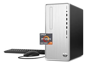 كمبيوتر سطح المكتب HP Pavilion ، معالج AMD Ryzen 7 ، رسومات AMD Radeon ، ذاكرة SDRAM سعة 16 جيجابايت ، 512 جيجابايت PCIe SSD ، نظام التشغيل Windows 11 Pro OS ، 9 منافذ USB ، Wi-Fi عالي الأداء وبلوتوث ، (TP01-2062،2022)