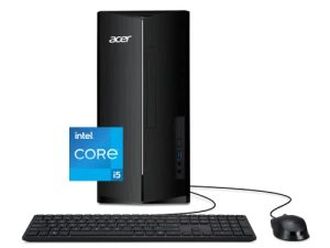 أيسر أسباير TC-1760-UA92 Desktop | معالج إنتل كور آي ٥-١٢٤٠٠ سداسي النواة من الجيل الثاني عشر | 12 جيجا بايت 3200 ميجا هرتز DDR4 | 512 جيجا بايت NVMe M.2 SSD | 8X DVD | Intel Wireless Wi-Fi 6 AX201 | بلوتوث 5.2 | نظام التشغيل Windows 11 Home