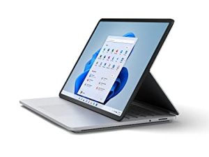 Microsoft Surface Laptop Studio - شاشة لمس 14.4 بوصة - Intel® Core ™ i7 - ذاكرة 32 جيجا بايت - SSD 1 تيرا بايت - بلاتينيوم