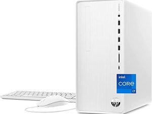 HP 2022 TP01 Pavilion Business Desktop Intel 12-Core i7-12700 64GB RAM 1TB PCIe SSD 2TB HDD NVIDIA GeForce RTX 3060 12GB GDDR6 HDMI DP DVI-D USB-C WiFi AX BT RJ-45 Windows 11 Pro w / RE USB