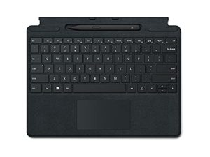 لوحة مفاتيح Microsoft Surface Pro Signature مع قلم Microsoft Surface Slim Pen 2 - أسود