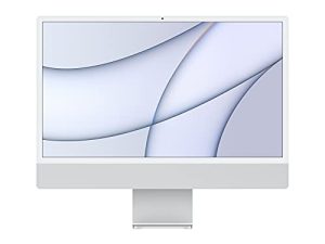 Apple 2021 iMac (24 بوصة ، شريحة M1 مع وحدة معالجة مركزية 8 أنوية و 7 Core GPU ، 8 جيجا بايت رام ، 256 جيجا بايت) - فضي