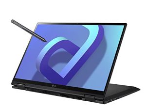LG gram (2022) لاب توب 14T90Q 2-in-1 14 بوصة تعمل باللمس ، Intel Evo 12th Gen Core i5 ، 16GB RAM ، 512GB SSD ، Windows 11 ، أسود