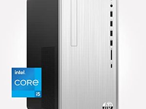 كمبيوتر سطح المكتب HP Pavilion ، معالج Intel Core i5-11400 من الجيل الحادي عشر ، ذاكرة وصول عشوائي 8 جيجابايت ، 512 جيجابايت SSD ، Windows 11 ، Wi-Fi 6 وبلوتوث 5.0 كومبو ، 9 منافذ USB ، برج ألعاب أنيق ومضغوط (TP01-2050 ، 2021)