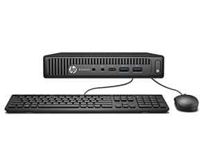 كمبيوتر مكتبي صغير للأعمال HP EliteDesk 800 G2 ، Intel Quad-Core i5-6500T حتى 3.1G ، 16G DDR4 ، 240G SSD ، VGA ، DP ، Win 10 Pro 64 bit-Multi-Language Support English / Spanish (متجدد)
