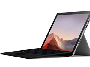 Microsoft Surface Pro 7 - شاشة لمس 12.3 بوصة - معالج Intel Core i5 من الجيل العاشر - ذاكرة 8 جيجا بايت - SSD سعة 128 جيجا بايت - بلاتيني مع غطاء كتابة أسود