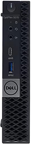 كمبيوتر مكتبي Dell Optiplex 5070 Micro MFF Intel i5-9500T و 16 جيجابايت DDR4 جديد 512 جيجابايت M.2 NVMe SSD و WiFi BT HDMI جديد KB وماوس Windows 11 Pro (تم تجديده) كمبيوتر مكتبي Dell Optiplex 5070 Micro MFF Intel i5-9500T و 16 جيجابايت DDR4 جديد 512 جيجابايت M.2 NVMe SSD و WiFi BT HDMI جديد KB وماوس Windows 11 Pro (تم تجديده)