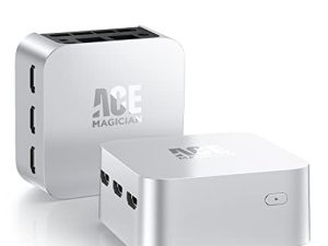 ACEMAGICIAN Mini Micro PC Windows 11Pro ، Intel 11th Gen 4 Cores N5095 (حتى 2.9 جيجاهرتز) ، كمبيوتر مكتبي صغير محمول صغير الحجم 8 جيجابايت رام 256 جيجابايت SSD يدعم 4K UHD ، إيثرنت جيجابت مزدوج ، 3 HDMI ، واي فاي مزدوج ، BT