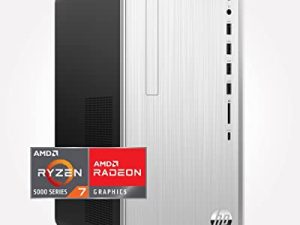 كمبيوتر سطح المكتب HP Pavilion ، AMD Ryzen 7 5700G ، ذاكرة وصول عشوائي (RAM) سعة 16 جيجابايت ، محرك أقراص صلبة سعة 256 جيجابايت SSD وسعة 1 تيرابايت ، Windows 11 ، Wi-Fi 5 وبلوتوث ، 9 منافذ USB ، لوحة مفاتيح وماوس سلكية كومبو ، برج كمبيوتر مدمج مسبقًا (TP01 -2060 ، 2022)