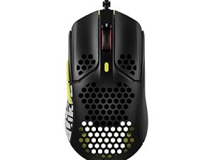 HyperX Pulsefire Haste - ماوس ألعاب - إصدار TimTheTatMan - خفيف الوزن للغاية ، 59 جم ، هيكل قرص العسل ، تصميم Hex ، كابل HyperFlex USB ، حتى 16000 نقطة في البوصة ، 6 أزرار قابلة للبرمجة