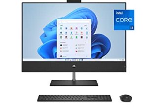 كمبيوتر مكتبي HP Pavilion 32 الكل في واحد ، الجيل الثاني عشر من Intel Core i7-12700T ، ذاكرة وصول عشوائي 16 جيجا بايت ، 1 تيرابايت SSD ، شاشة Quad HD IPS ، Windows 11 Home ، رسومات 4K ، ماوس لاسلكي ولوحة مفاتيح ، تصميم نحيف (32-b0050 ، 2022)