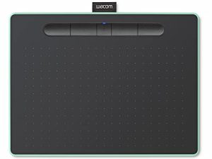 جهاز لوحي للرسم بالبلوتوث متوسط الحجم من Wacom Intuos ، محمول للمعلمين والطلاب والمبدعين ، 4 مفاتيح Express قابلة للتخصيص ، متوافق مع Chromebook Mac OS Android و Windows - Pistachio
