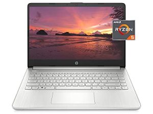 لاب توب إتش بي 14 ، AMD Ryzen 5 5500U ، 8 جيجا بايت رام ، 256 جيجا بايت SSD ، 14 بوصة شاشة Full HD ، Windows 10 Home ، نحيف ومحمول ، شاشة Micro-edge ومضادة للتوهج ، عمر بطارية طويل (14-fq1021nr ، 2021)