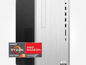 كمبيوتر سطح المكتب HP Pavilion ، AMD Ryzen 3 5300G ، 4 جيجابايت رام ، 256 جيجابايت SSD ، Windows 11 Home ، Wi-Fi 5 واتصال بلوتوث ، 9 منافذ USB ، ماوس سلكي ولوحة مفاتيح كومبو ، برج مدمج مسبقًا (TP01-2032 ، 2021 )