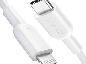كابل Anker USB C إلى Lightning ، كابل Anker 321 USB-C إلى Lightning (6 أقدام ، أبيض) ، كابل معتمد من MFi لهاتف iPhone 13 Pro 12 Pro Max 12 11 X XS ، AirPods Pro ، يدعم توصيل الطاقة (لا يشمل الشاحن)