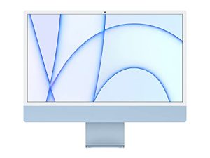 2021 Apple iMac (24 بوصة ، شريحة Apple M1 مع وحدة معالجة مركزية 8 أنوية و 8 أنوية GPU ، 8 جيجابايت رام ، 256 جيجابايت) - أزرق (مجدد)