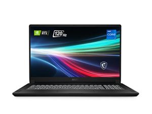 كمبيوتر محمول MSI Creator 17 احترافي: شاشة 17.3 بوصة UHD 120 هرتز 100٪ AdobeRGB ، Intel Core i7-11800H ، NVIDIA GeForce RTX 3060 ، ذاكرة وصول عشوائي 16 جيجا ، 512 جيجا بايت NVME SSD ، Thunderbolt 4 ، Win10 ، Core Black (B11UE-471)