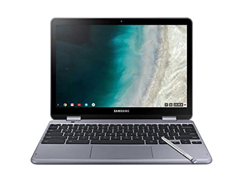 Samsung - جهاز Chromebook بشاشة تعمل باللمس 2 في 1 بحجم 12.2 بوصة - معالج Intel Celeron - ذاكرة 4 جيجابايت - ذاكرة فلاش eMMC بسعة 32 جيجابايت - فضي ستيلث Samsung - جهاز Chromebook بشاشة تعمل باللمس 2 في 1 بحجم 12.2 بوصة - معالج Intel Celeron - ذاكرة 4 جيجابايت - ذاكرة فلاش eMMC بسعة 32 جيجابايت - فضي ستيلث