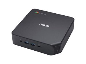 ASUS Chromebox 4 مع Intel® Celeron ، وذاكرة وصول عشوائي (RAM) سعة 4 جيجابايت ، وتخزين eMMC سعة 32 جيجابايت ، ومنفذ Power / DisplayPort فوق النوع C ، ومنفذ HDMI مزدوج ، وشبكة جيجابت LAN ، و WiFi 6 ، و USB 3.2 ، وقارئ بطاقات MicroSD ، وحامل VESA ، ونظام تشغيل Chrome