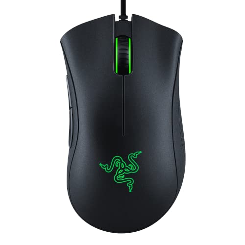 ماوس الألعاب Razer DeathAdder Essential: مستشعر ضوئي 6400 نقطة في البوصة - 5 أزرار قابلة للبرمجة - مفاتيح ميكانيكية - مقابض جانبية مطاطية - أسود كلاسيكي ماوس الألعاب Razer DeathAdder Essential: مستشعر ضوئي 6400 نقطة في البوصة - 5 أزرار قابلة للبرمجة - مفاتيح ميكانيكية - مقابض جانبية مطاطية - أسود كلاسيكي
