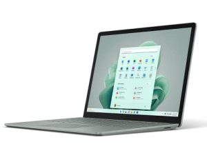 Microsoft Surface Laptop 5 (2022) ، شاشة تعمل باللمس مقاس 13.5 بوصة ، نحيف وخفيف الوزن ، وعمر بطارية طويل ، ومعالج Intel i5 سريع لتعدد المهام ، وتخزين 512 جيجابايت مع Windows 11 ، Sage