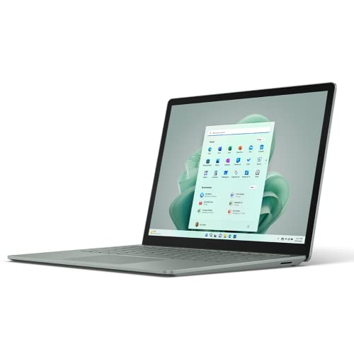 Microsoft Surface Laptop 5 (2022) ، شاشة تعمل باللمس مقاس 13.5 بوصة ، نحيف وخفيف الوزن ، وعمر بطارية طويل ، ومعالج Intel i5 سريع لتعدد المهام ، وتخزين 512 جيجابايت مع Windows 11 ، Sage Microsoft Surface Laptop 5 (2022) ، شاشة تعمل باللمس مقاس 13.5 بوصة ، نحيف وخفيف الوزن ، وعمر بطارية طويل ، ومعالج Intel i5 سريع لتعدد المهام ، وتخزين 512 جيجابايت مع Windows 11 ، Sage