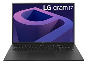 LG gram (2022) 17Z90Q كمبيوتر محمول خفيف الوزن للغاية ، 17 بوصة (2560 × 1600) شاشة IPS ، معالج Intel Evo 12th Gen i7 1260P ، 16 جيجابايت LPDDR5 ، 1 تيرابايت NVMe SSD ، كاميرا ويب FHD ، WiFi 6E ، Thunderbolt 4 ، Windows 11 ، أسود