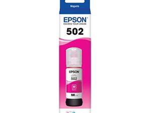 زجاجة حبر عالية السعة من EPSON T502 EcoTank Ink أرجوانية (T502320-S) لمجموعة مختارة من طابعات Epson EcoTank