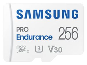 بطاقة ذاكرة Samsung PRO Endurance 256 جيجا بايت MicroSDXC مع محول لكاميرا داش وكاميرا الجسم وكاميرا الأمان - الفئة 10 ، U3 ، V30 (MB-MJ256KA / AM)