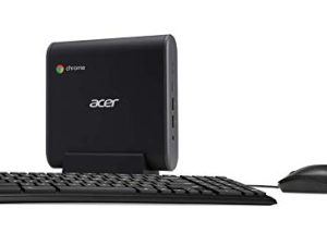 كمبيوتر صغير Acer Chromebox CXI3-UA91 ، معالج Intel Celeron 3867U 1.8 جيجاهرتز ، ذاكرة DDR4 سعة 4 جيجابايت ، SSD 128 جيجابايت M.2 ، 802.11ac Wi-Fi 5 ، USB من النوع C ، نظام تشغيل Chrome ، لوحة مفاتيح وماوس مضمن