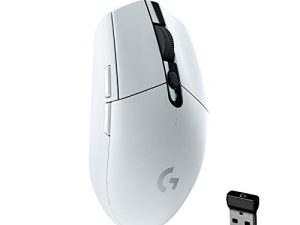 ماوس الألعاب اللاسلكي Logitech G305 LIGHTSPEED ، مستشعر Hero 12K ، 12000 نقطة في البوصة ، خفيف الوزن ، 6 أزرار قابلة للبرمجة ، عمر بطارية يصل إلى 250 ساعة ، ذاكرة داخلية ، كمبيوتر شخصي / ماك - أبيض