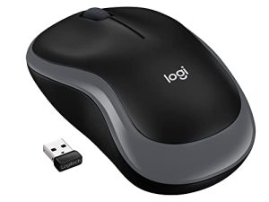 ماوس لاسلكي من لوجيتك M185 ، 2.4 جيجاهرتز مع مستقبل USB صغير ، عمر بطارية 12 شهرًا ، تتبع بصري 1000 نقطة في البوصة ، مضحكة ، متوافق مع الكمبيوتر الشخصي ، ماك ، الكمبيوتر المحمول - أسود