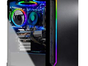 Skytech Shadow 3.0 للكمبيوتر المكتبي للألعاب - AMD Ryzen 5 3600 3.6GHz ، RTX 3060 Ti 8GB GDDR6 ، 16GB DDR4 3200 ، 1 تيرابايت NVMe SSD ، 600 واط ذهبي PSU ، مراوح RGB ، AC WiFi ، Windows 10 Home 64 بت ...