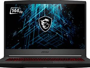 كمبيوتر محمول للألعاب MSI GF65 Thin 10UE: شاشة 15.6 بوصة 144 هرتز بمستوى IPS ، Intel 10th Gen i5-10500H ، NVIDIA GeForce RTX3060 ، 512 جيجا بايت SSD ، ذاكرة 8 جيجا بايت ، أسود