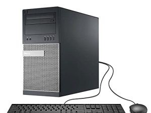 كمبيوتر Dell OptiPlex 9020 عالي الأداء للأعمال المكتبية ، Intel Quad-Core i7-4790 حتى 4.0 جيجاهرتز ، ذاكرة وصول عشوائي 16 جيجابايت ، 1 تيرابايت SSD ، DVD-RW ، WiFi ، USB 3.0 ، Windows 10 Professional (تم تجديده)