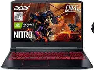 كمبيوتر محمول 2022 Acer Nitro 5 15.6 بوصة FHD 144 هرتز للألعاب ، معالج Intel Core i5-10300H ، NVIDIA GeForce GTX 1650 ، WiFi 6 ، DTS X Ultra Audio ، لوحة مفاتيح بإضاءة خلفية ، Win 10 Home (ذاكرة وصول عشوائي 16 جيجابايت | 1 تيرابايت SSD)