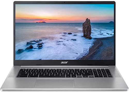 Acer 2022 Chromebook ، شاشة 17 بوصة IPS Full HD (1920 × 1080) ، معالج Intel Celeron يصل إلى 2.80 جيجاهرتز ، 4 جيجابايت DDR4 رام ، 64 جيجابايت SSD ، فائق السرعة من الجيل السادس WiFi ، Chrome OS ، فضي طبيعي (متجدد) Acer 2022 Chromebook ، شاشة 17 بوصة IPS Full HD (1920 × 1080) ، معالج Intel Celeron يصل إلى 2.80 جيجاهرتز ، 4 جيجابايت DDR4 رام ، 64 جيجابايت SSD ، فائق السرعة من الجيل السادس WiFi ، Chrome OS ، فضي طبيعي (متجدد)