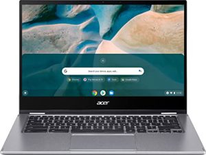 كمبيوتر محمول Acer Chromebook Spin 514 قابل للتحويل ، شاشة لمس عالية الدقة 14 بوصة Ryzen 3 3250C ، ذاكرة DDR4 4 جيجابايت ، ذاكرة فلاش eMMC سعة 64 جيجابايت