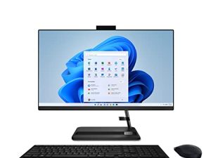 Lenovo IdeaCentre AIO 3-2022 - كمبيوتر مكتبي الكل في واحد - 24 بوصة FHD - كاميرا عالية الدقة - ذاكرة Win 11-8 جيجا بايت - 1 تيرابايت + 256 جيجا بايت تخزين - AMD Ryzen 3 5425U - أسود - يتضمن الماوس ولوحة المفاتيح